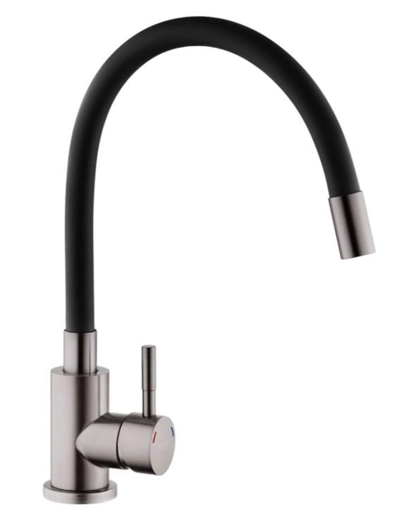 Смеситель для кухни Kroner KRP Edelstahl Klassisch PVD035BLK (60104)