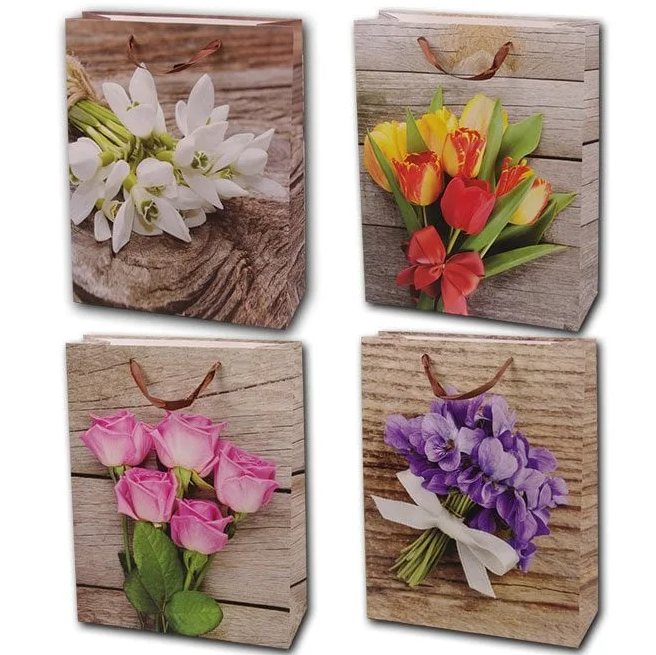 Пакет подарочный Flora микс 31х12х40 см 12 шт.(40682) Пакет подарочный Flora микс 31х12х40 см 12 шт.(40682)