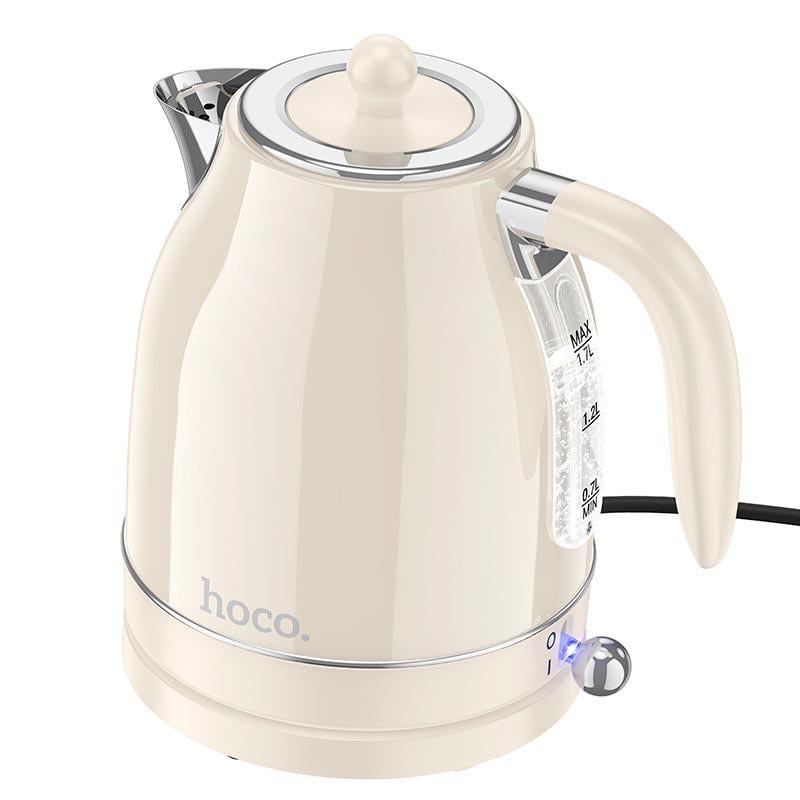 Электрочайник Hoco HE10 retro electric kettle 2200 Вт 1,7 л Белый (fb380fb3)