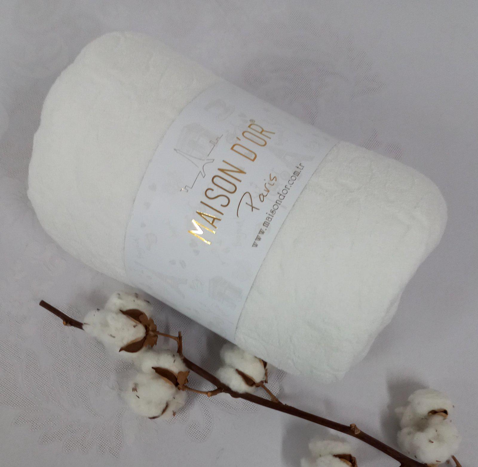 Простирадло на резинці Maison D’or 180x200 махра Jacquard з наволочками Ecru (CN12942)