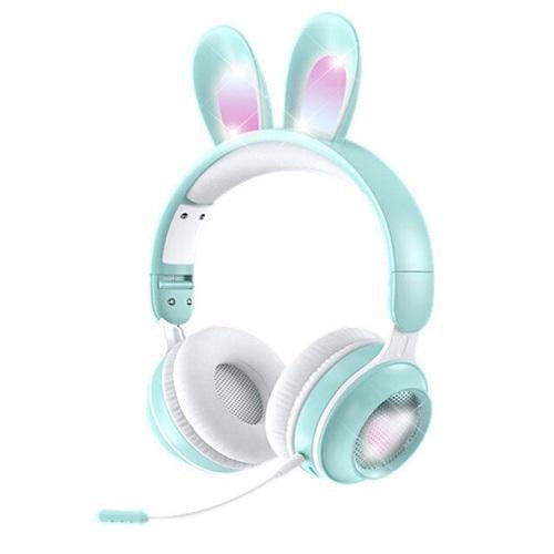 Наушники беспроводные Rabbit Ear KE-01 с LED подсветкой (01811-3)