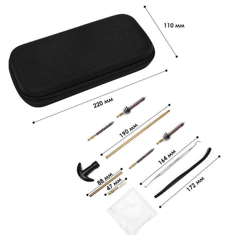 Набір для чищення зброї Lesko GK38 14 шт. (1758024173) - фото 7 Набір для чищення зброї Lesko GK38 14 шт. (1758024173) - фото 7