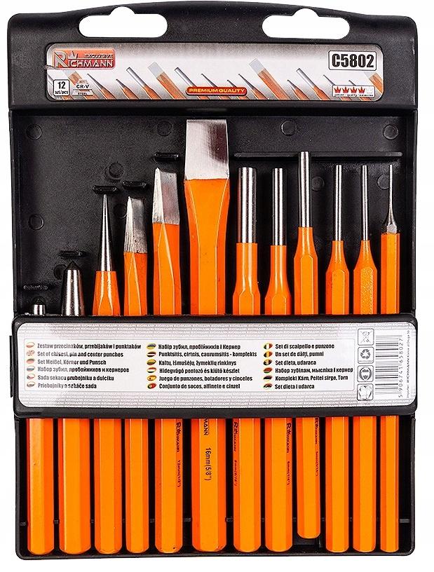 Набор пробойников/зубил/кернеров Richmann 12 пр. (C5802)