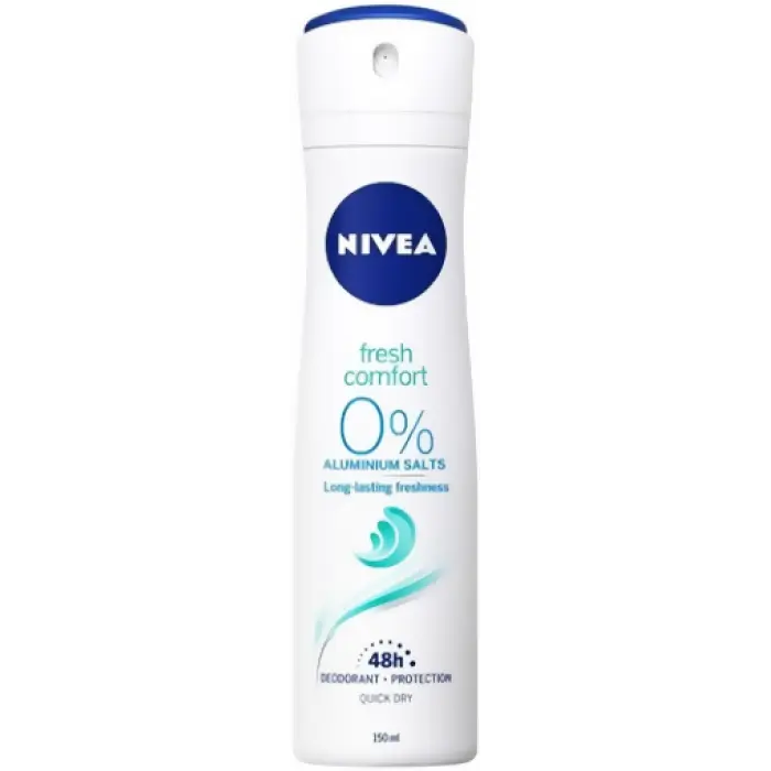 Дезодорант-антиперспірант Nivea Fresh Comfort 0% Al 150 мл