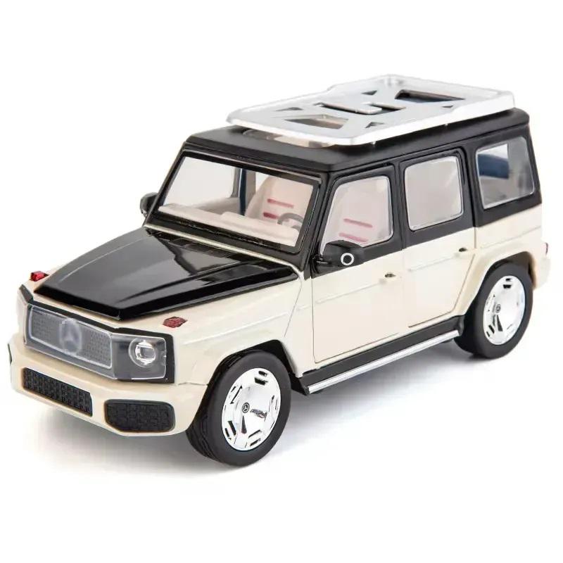 Игрушечная машинка АвтоСвіт Mercedes-Benz G-Class инерционный из металла 29х15х11 см Черно-белый (150-98-AP-2047WT)