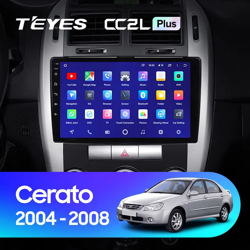 Автомагнітола штатна Teyes CC2L Plus для Kia Cerato 1 2004-2008 Android 2/32 Гб Wi-Fi варіант F2 (1654872714) - фото 3