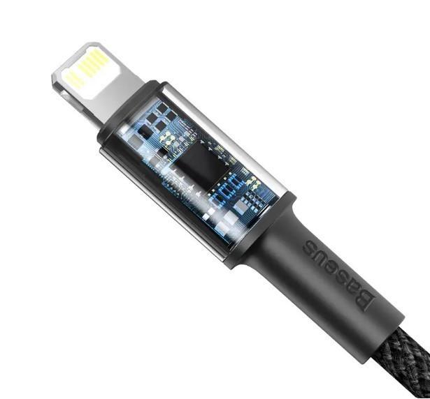 Кабель Baseus High Density Braided Type-C to Lightning PD 20W 1 м Черный - фото 3 Кабель Baseus High Density Braided Type-C to Lightning PD 20W 1 м Черный - фото 3