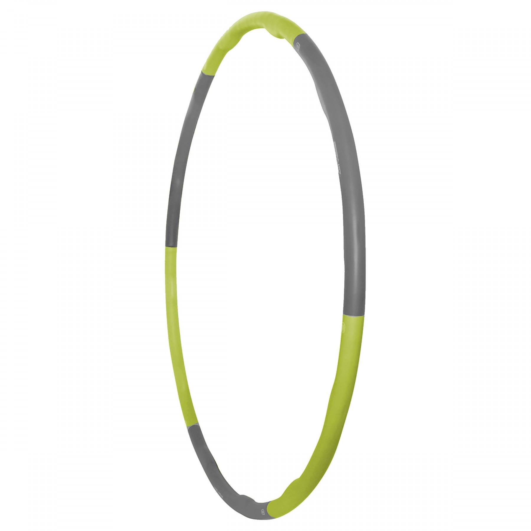 Обруч массажный Hula Hoop SportVida 100 см 1,2 кг Grey/Green (SV-HK0339) - фото 6