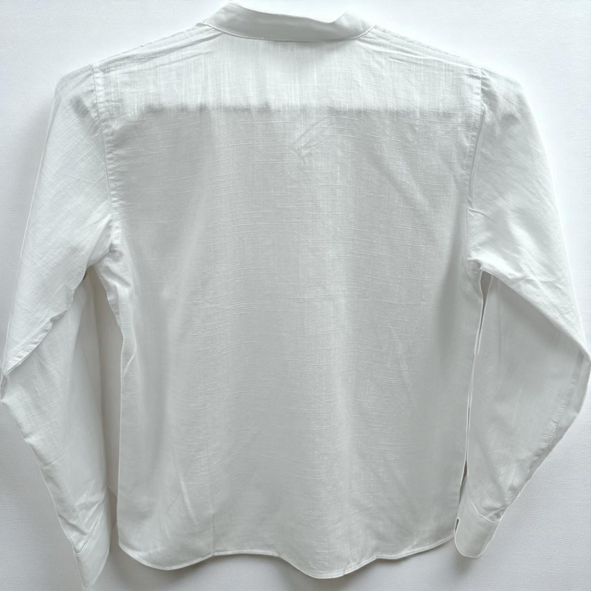 Сорочка для хлопчика Woorage 5402 лляна довгий рукав 134 см White (B_5402White/134) - фото 4