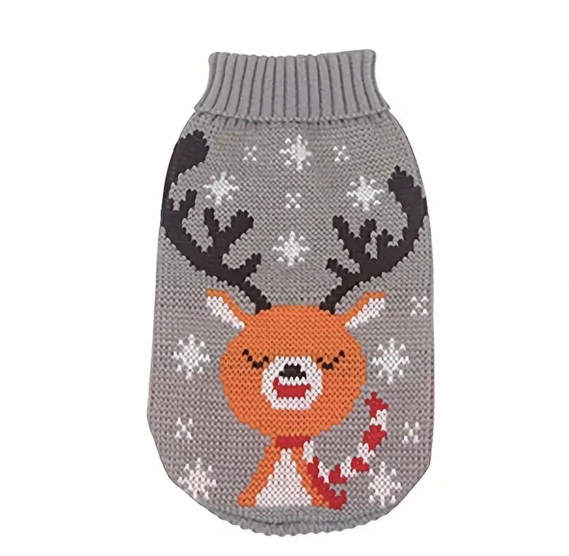 Свитер для собак вязаный Winter Mood XL Gray (3463463463636)