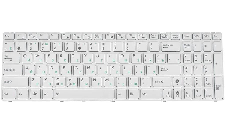 Клавиатура для ноутбука Asus G73 Белый (165670)