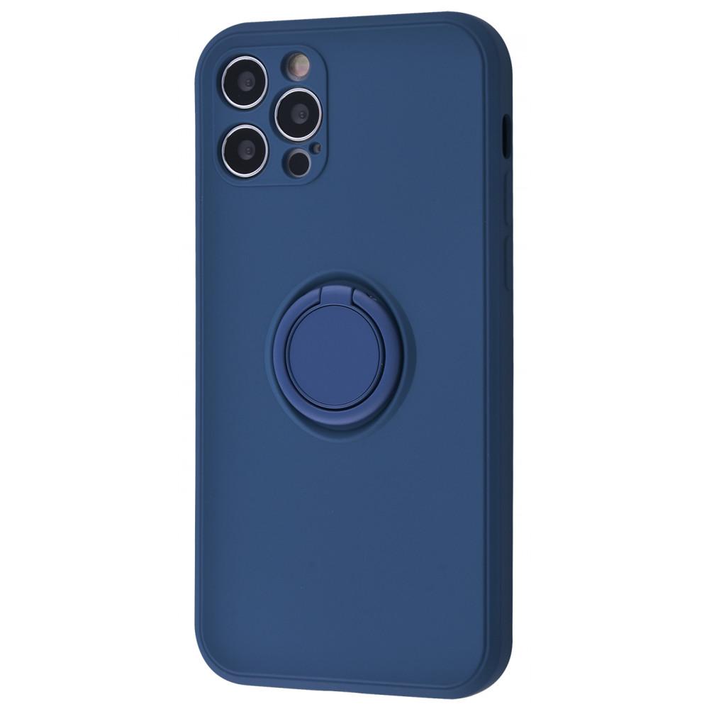 Чехол WAVE Light Color Ring для iPhone 12 Pro Dark Blue - фото 1