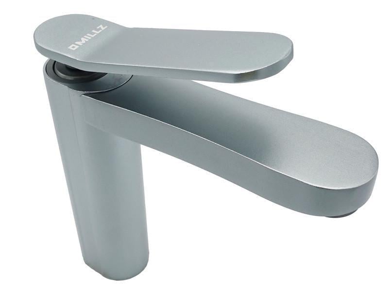 Смеситель для умывальника раковины Millz Бабочка спецпокрытие Серебро (ТР-00026681)