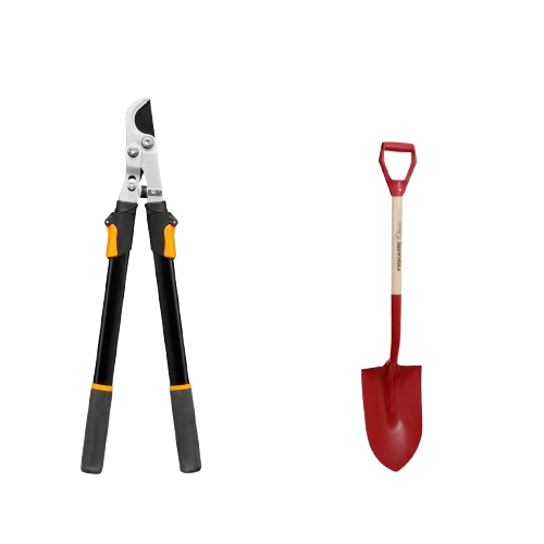 Набор Fiskars веткорез телескопический Solid L13 и лопата садовая штыковая Classic FSC (1027528101477)