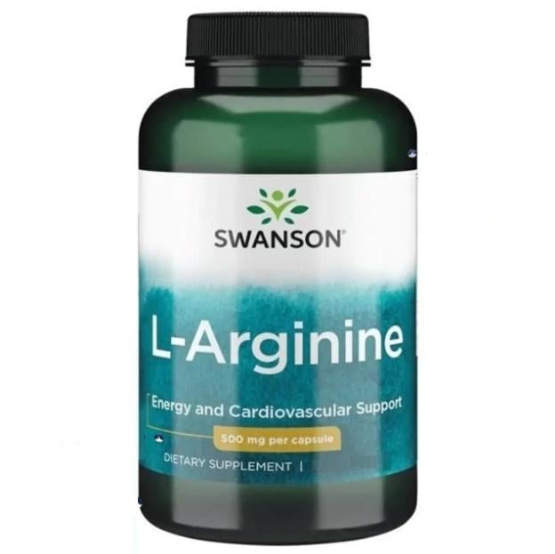 Аргинин Swanson L-Arginine 500 мг 100 Caps