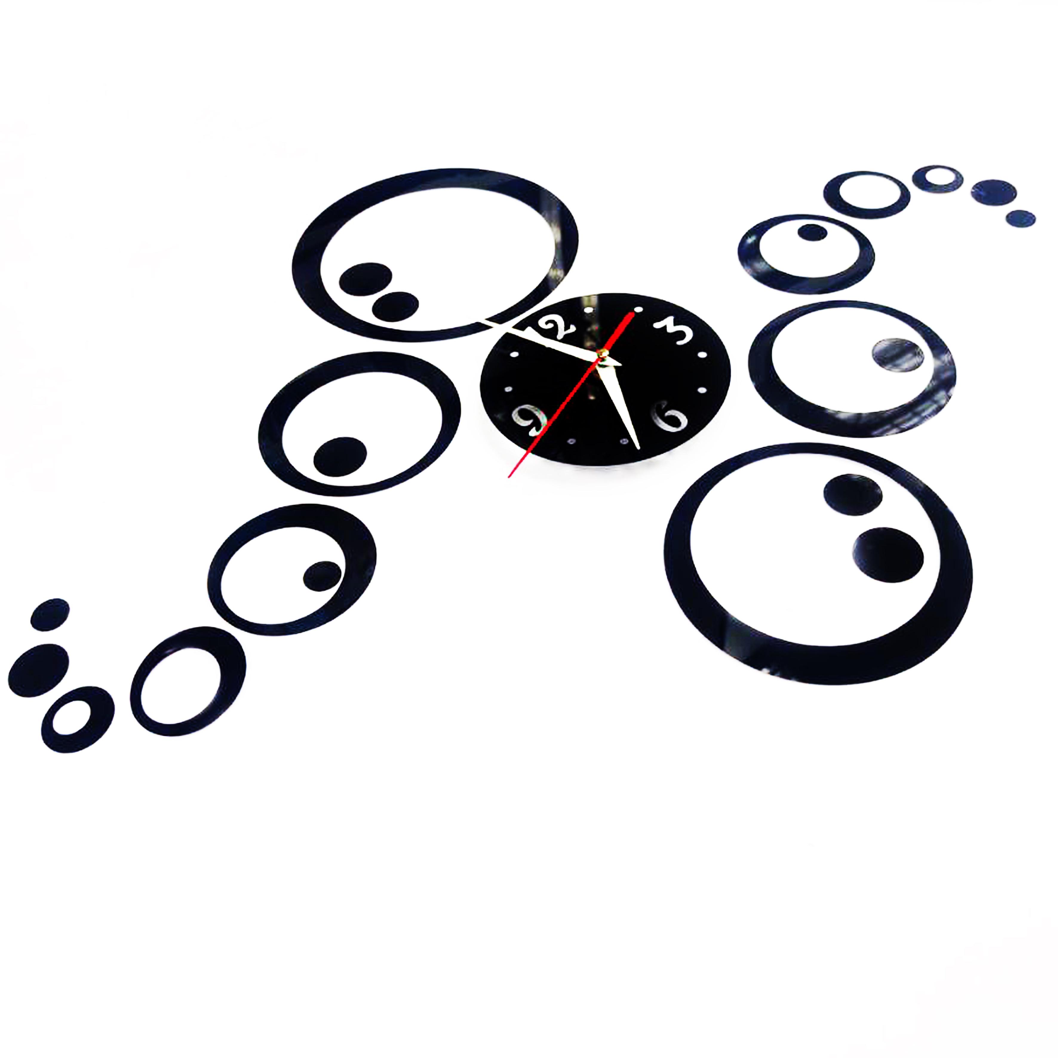 Годинник настінний 3D з дзеркальним ефектом Waves 60х50 см (1012236) - фото 1