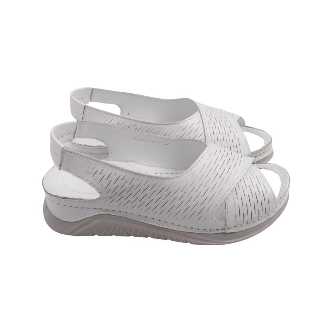 Босоножки женские Phany из кожи р. 36 Белый (262-22LBC)