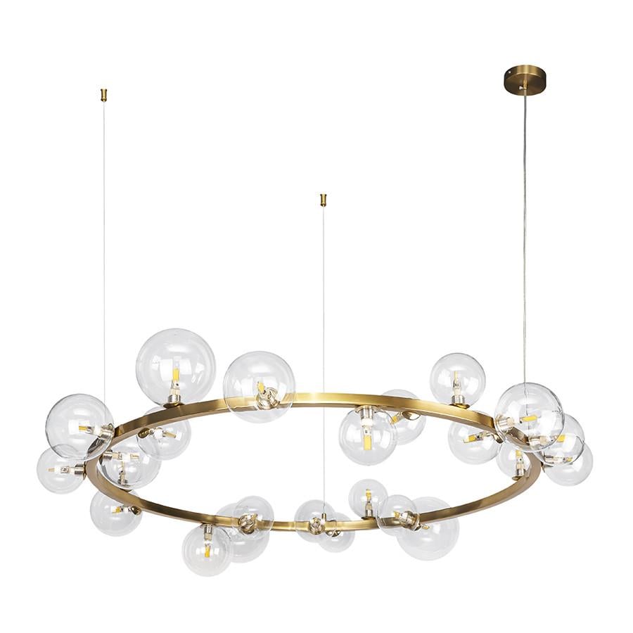 Люстра Levistella 918LP267-24 GAB+CL Молекула на 24 плафона Прозрачный/Бронзовый (2590411874)