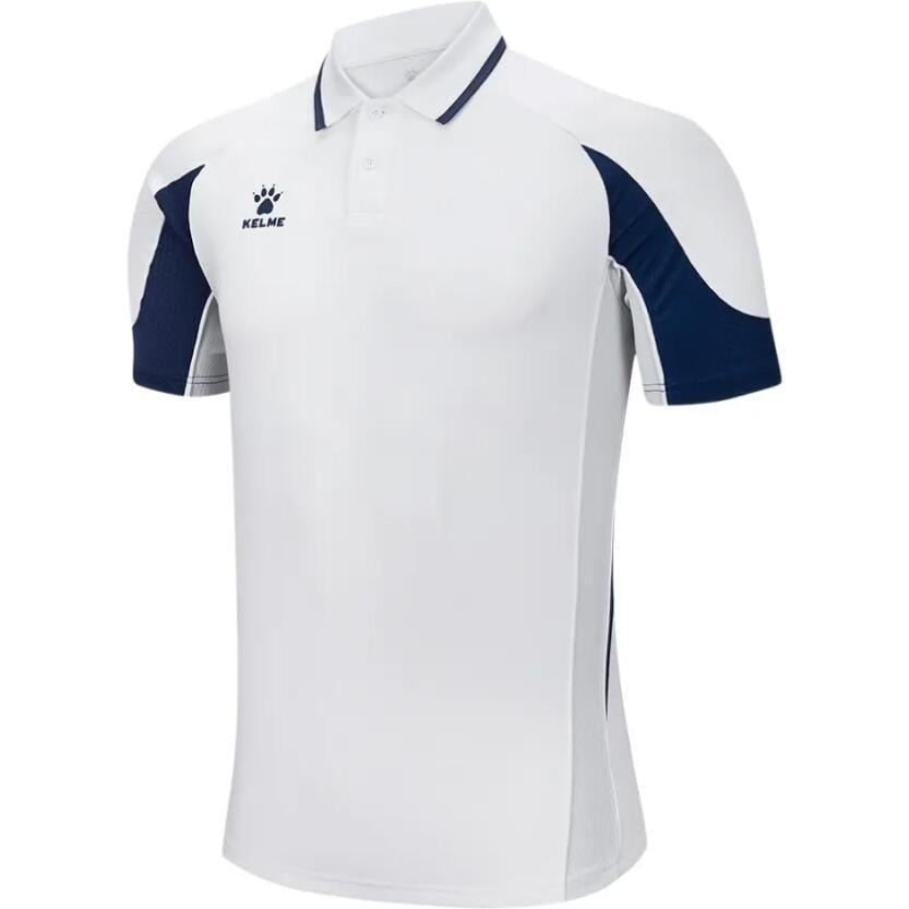 Поло Kelme XL Бело-темно-синий (8651PL1209.9100)