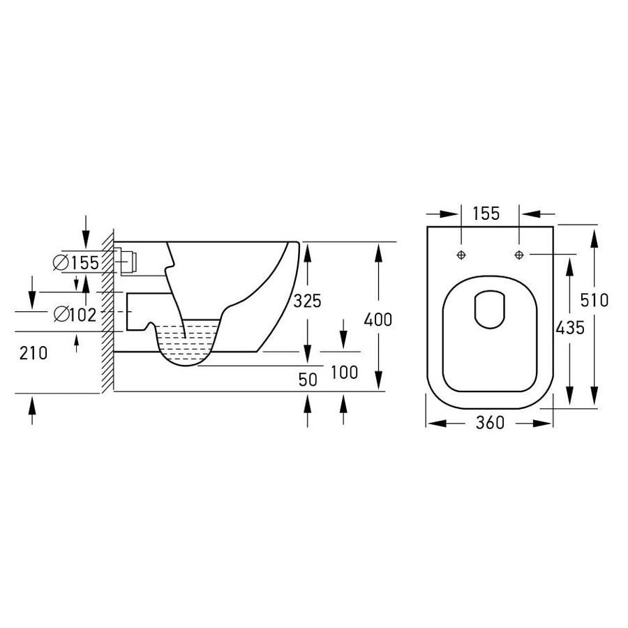 Унітаз підвісний VOLLE ORLANDO 13-35-373 безобідковий із сидінням з мікроліфтом (82368) - фото 2 Унітаз підвісний VOLLE ORLANDO 13-35-373 безобідковий із сидінням з мікроліфтом (82368) - фото 2