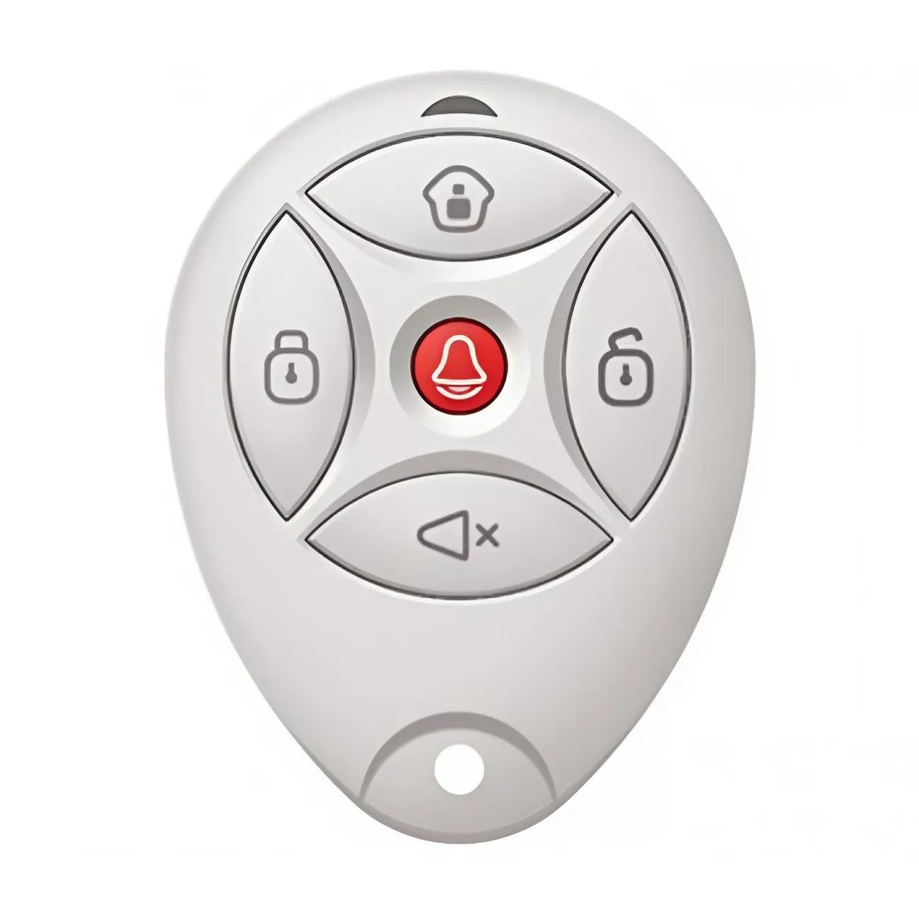 Брелок для контроля над системами безопасности Hikvision DS-PKFE-5 с тревожной кнопкой 868 МГц Серый (26075549)