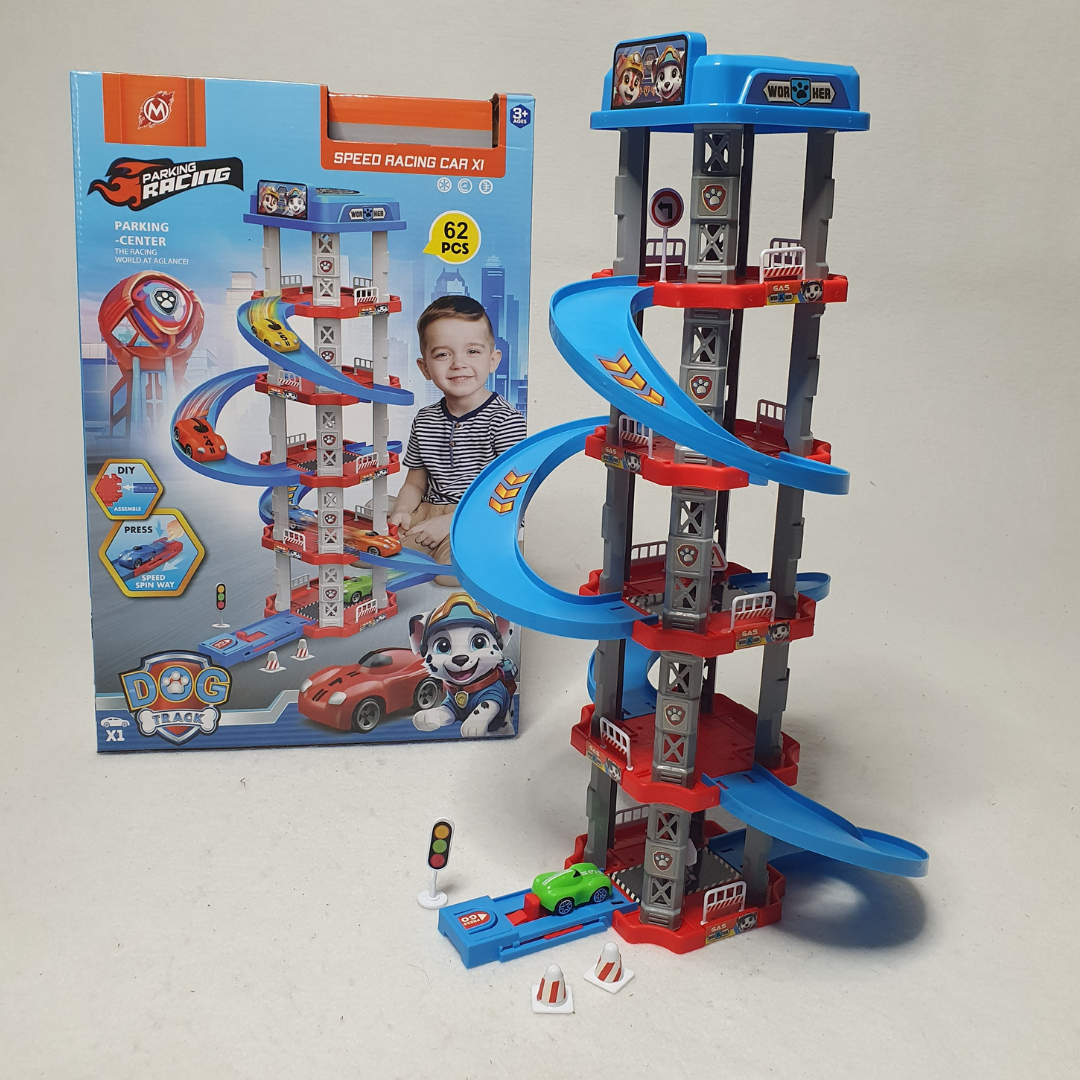 Трек детский игрушечный Parking Racing CRC-62 с машинкой в ​​комплекте 62 детали
