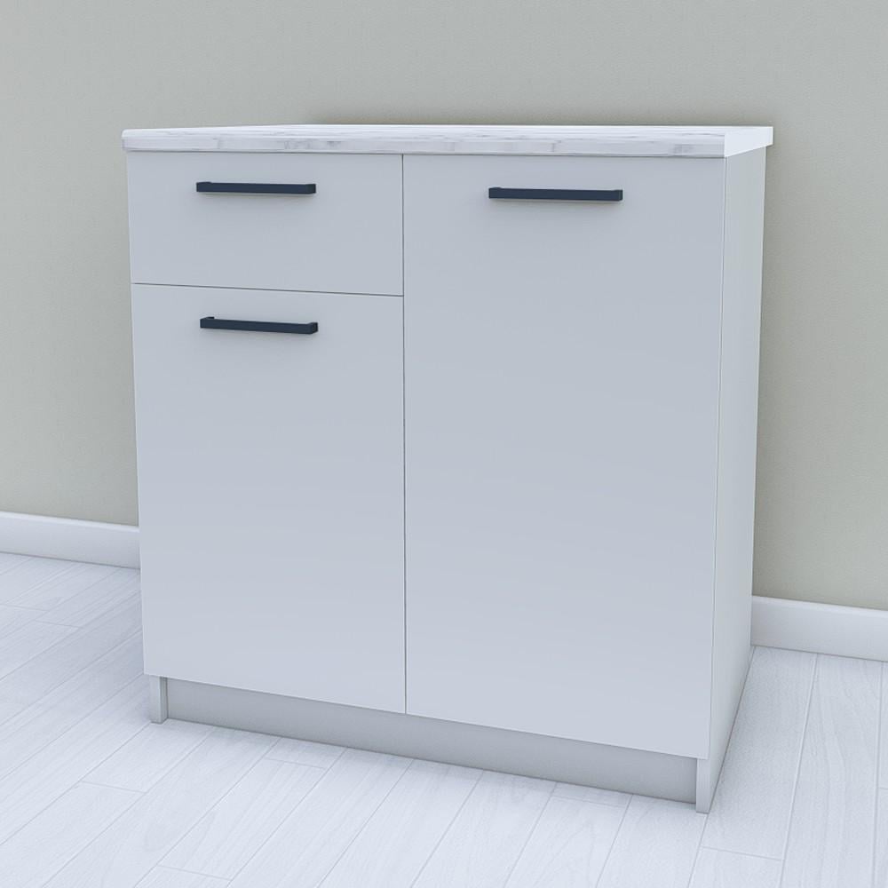 Шкаф для кухни нижний без столешницы 800 мм Светло-серый (МП15) - фото 1 Шкаф для кухни нижний без столешницы 800 мм Светло-серый (МП15) - фото 1