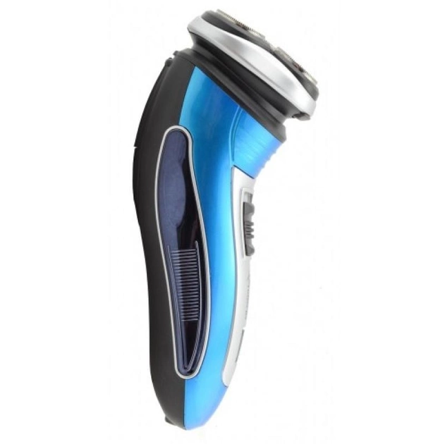 Електробритва акумуляторна Geemy GM 7090 для сухого гоління із триммером Синьо-сріблястий (005179) - фото 2 Електробритва акумуляторна Geemy GM 7090 для сухого гоління із триммером Синьо-сріблястий (005179) - фото 2