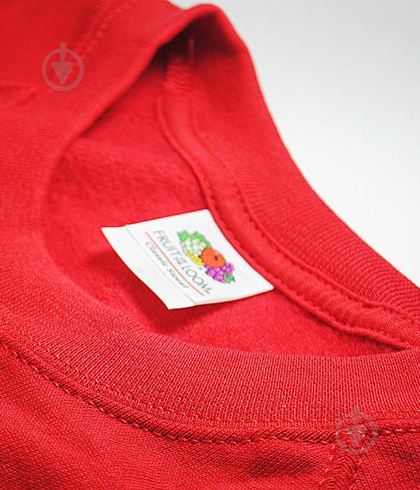 Свитшот Fruit of the Loom Classic raglan sweat L Красный (062216040L) - фото 3