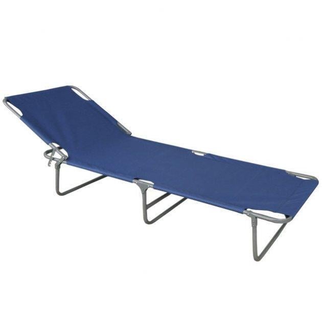 Раскладушка классическая для дома и туризма Vista V-071 Blue (784778211)