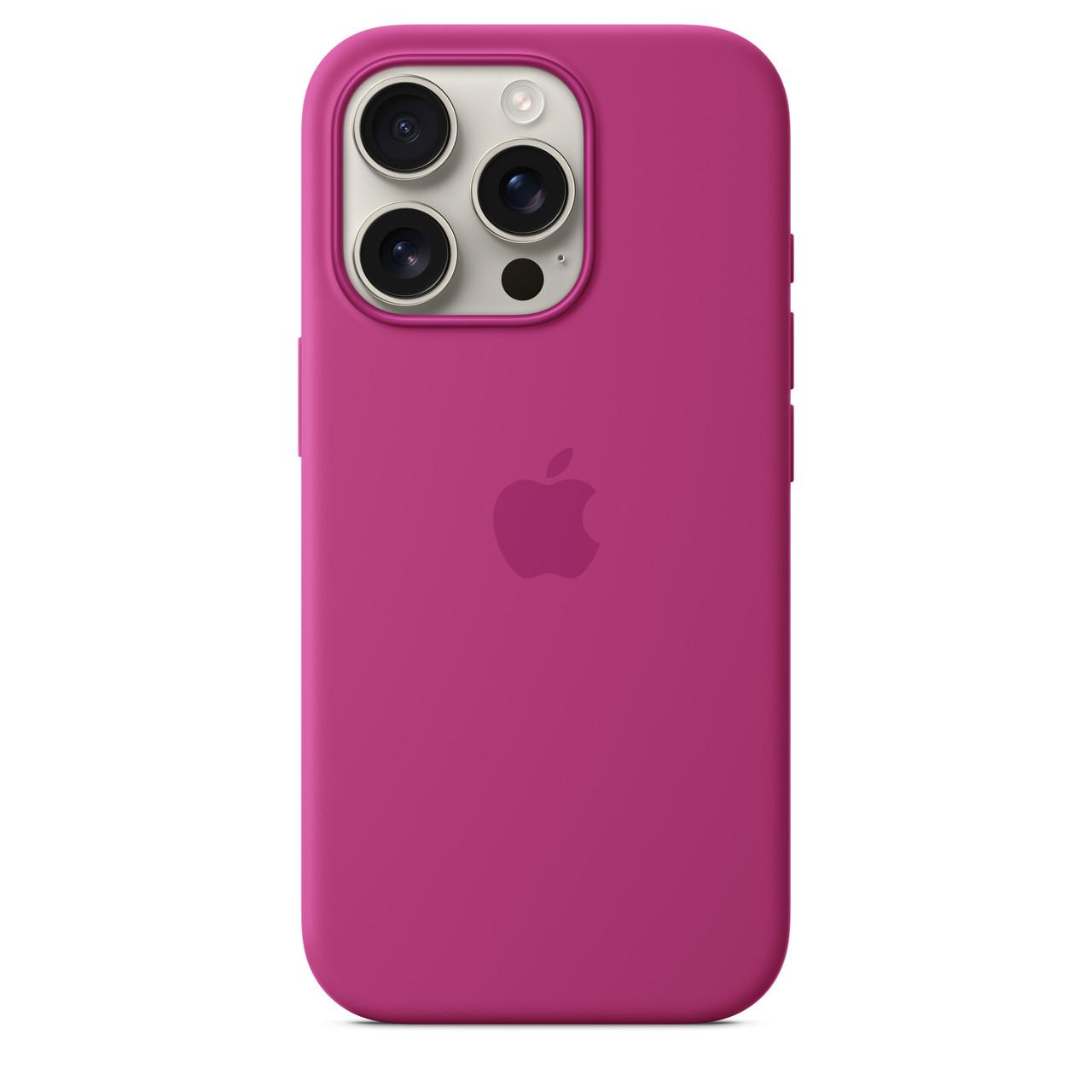 Чехол-накладка Apple Silicone Case with MagSafe for iPhone 16 Pro, Fuchsia (HC) Чехол-накладка Apple Silicone Case with MagSafe for iPhone 16 Pro, Fuchsia (HC)