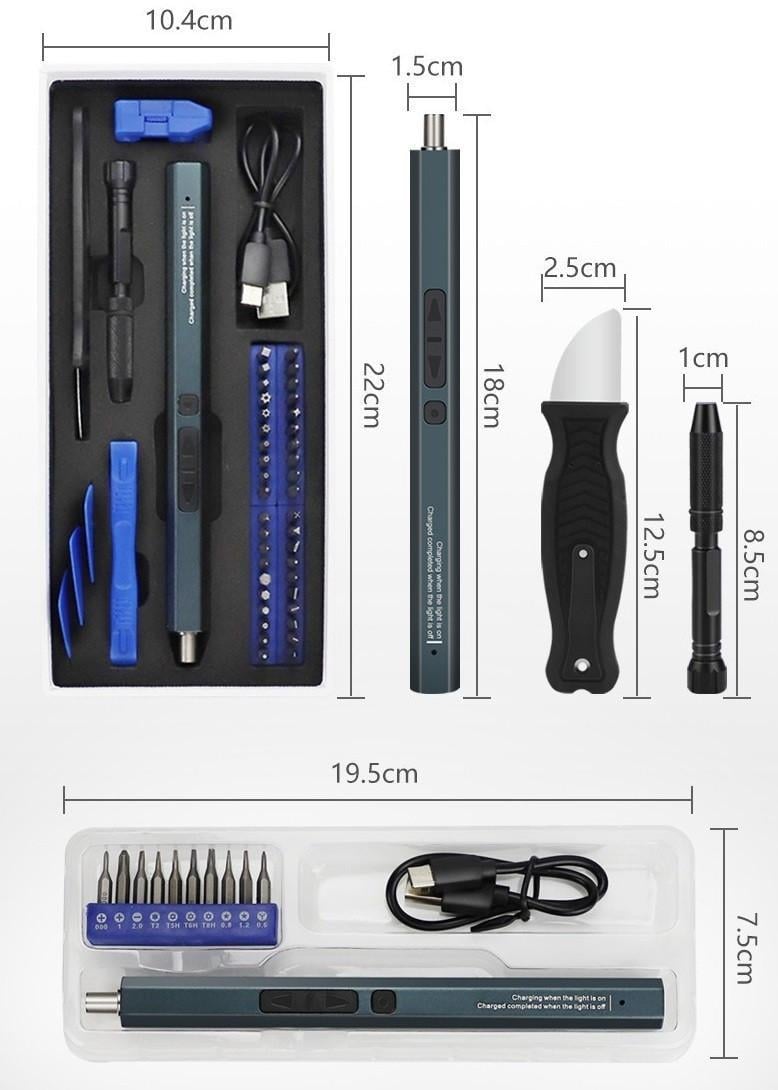 Електровикрутка Electric Screwdriver 50в1 для ремонту дрібної техніки (000757) - фото 5