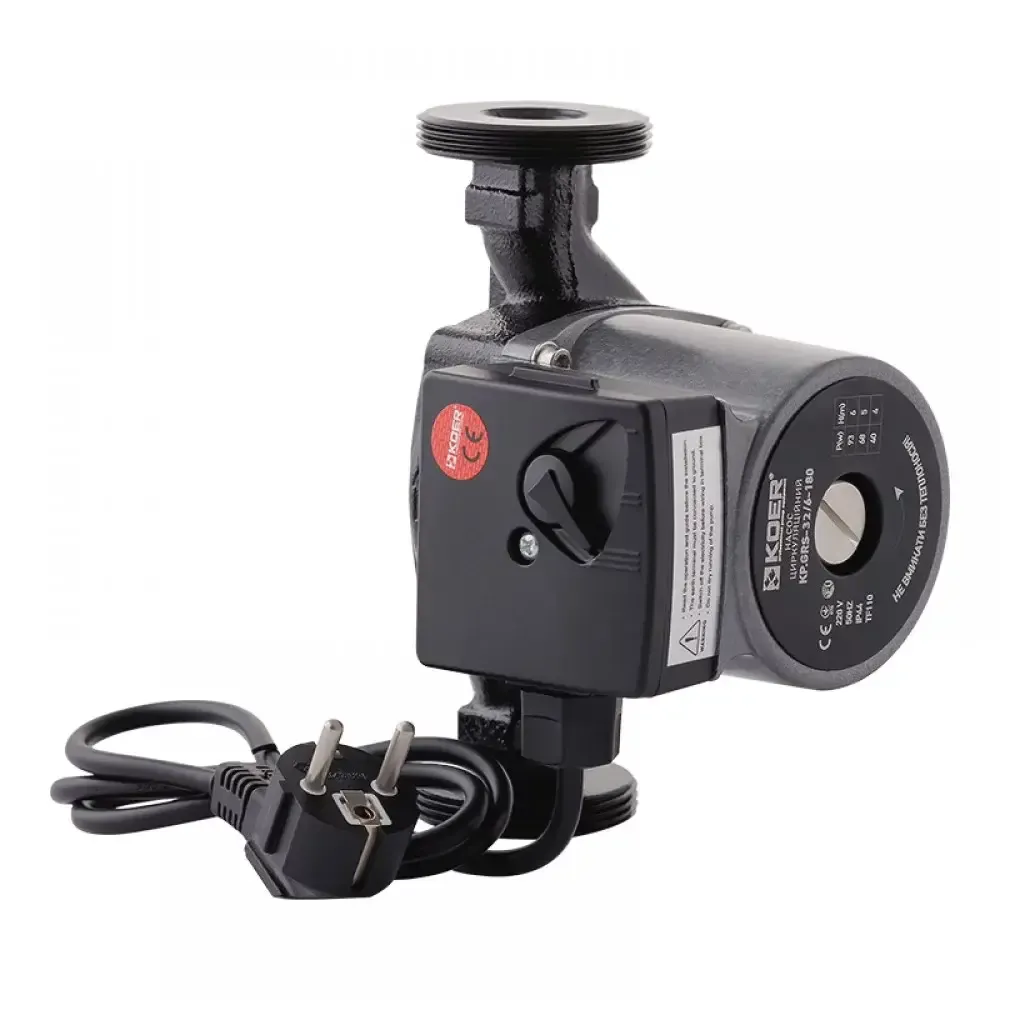 Циркуляционный насос KOER KP.GRS-32/6-180 с гайками/кабелем и вилкой