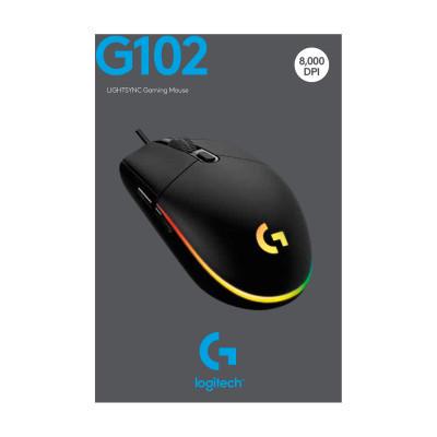 Комп'ютерна мишка Logitech G102 Lightsync Black (910-005823) - фото 3