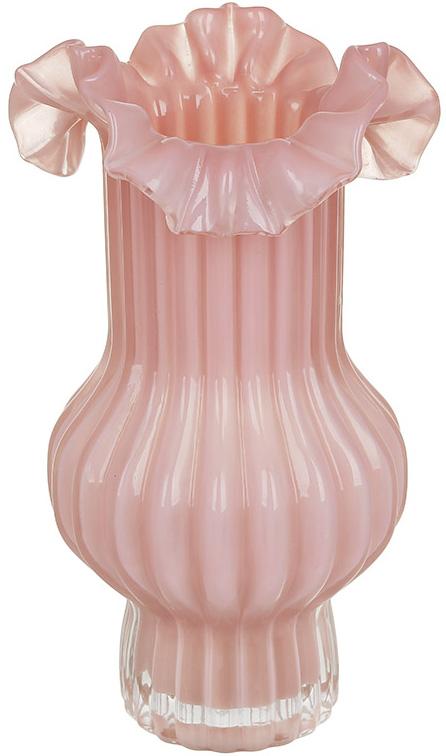 Ваза стеклянная Toulouse 13,5х26 см Розовый