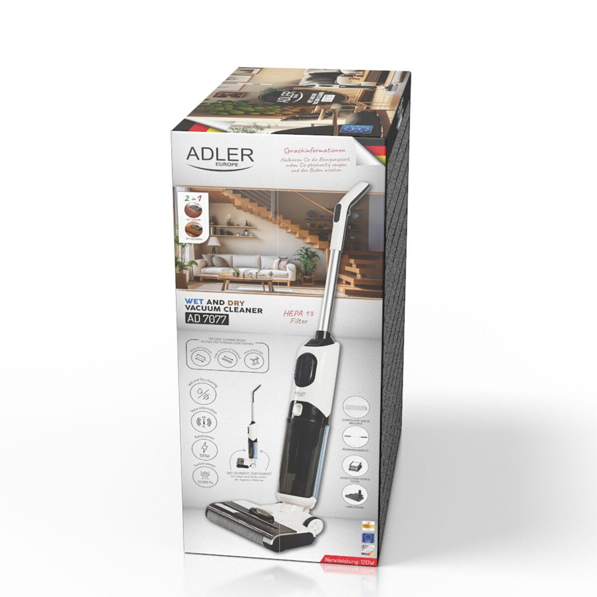 Пилосос ручний акумуляторний Adler AD 7077 2в1 2600 мАг для вологого та сухого прибирання (2123) - фото 17 Пилосос ручний акумуляторний Adler AD 7077 2в1 2600 мАг для вологого та сухого прибирання (2123) - фото 17