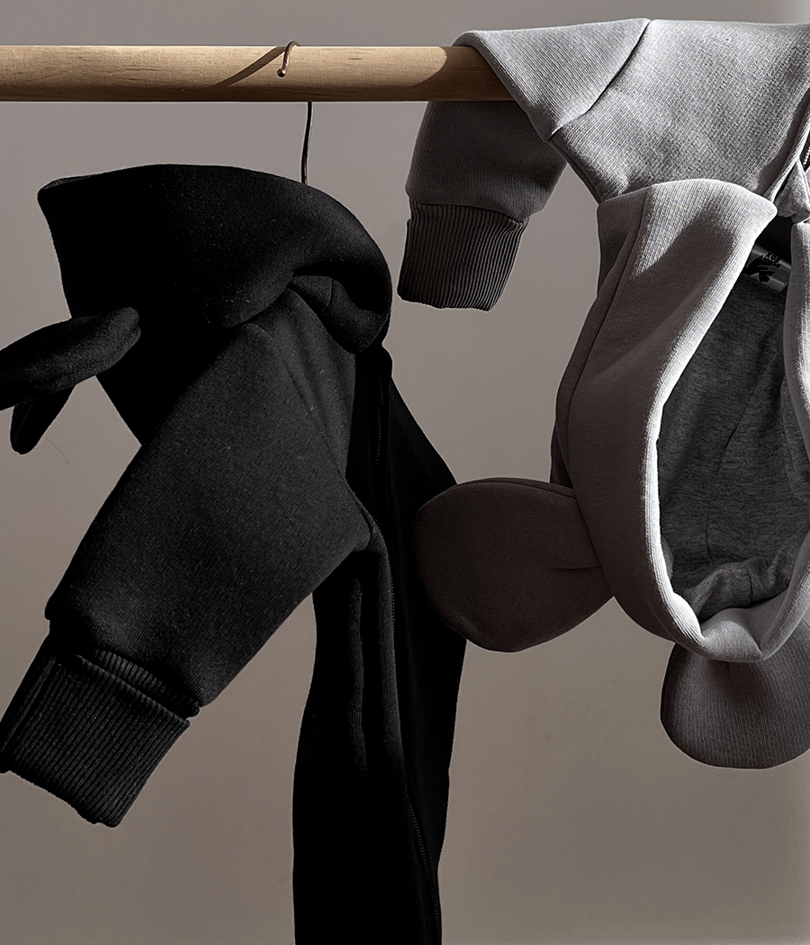 Комбинезон детский BUNNY BOX Микки с ушками триника утепленный р. 68 Черный (00868) - фото 4