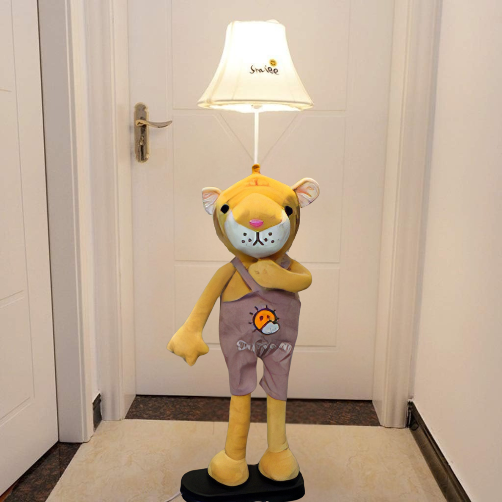 Торшер-лампа напольная Тигренок в детскую комнату цоколь Е27 40W