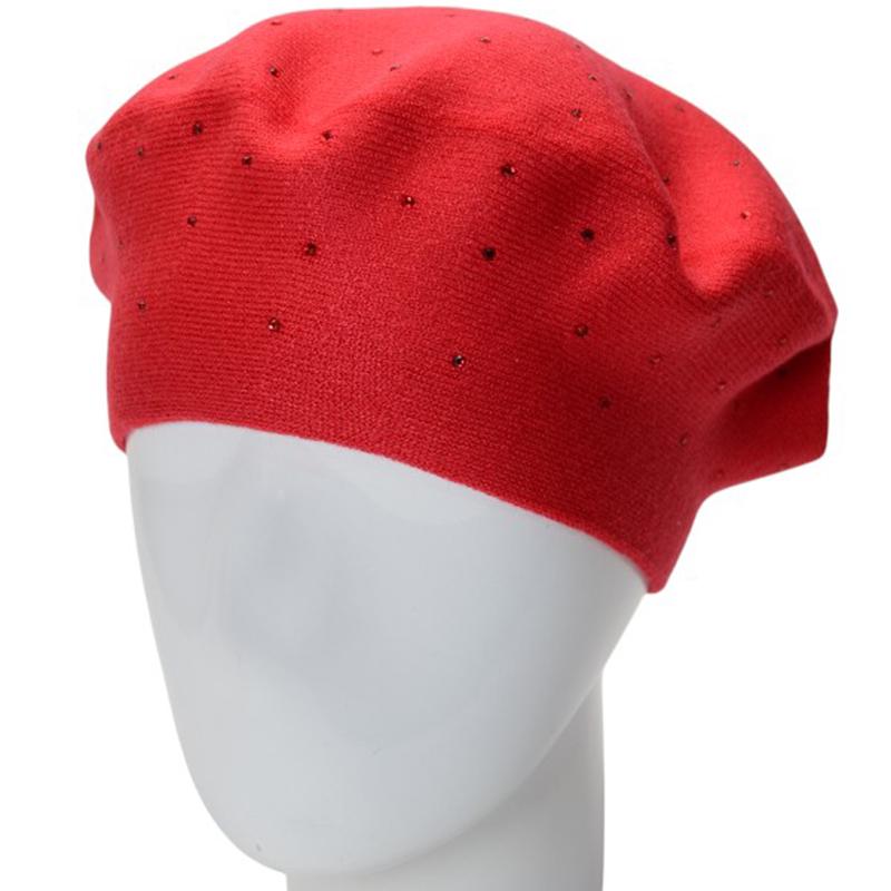 Берет двойной Lirus Блис из вискозы универсальный Красный (288291)