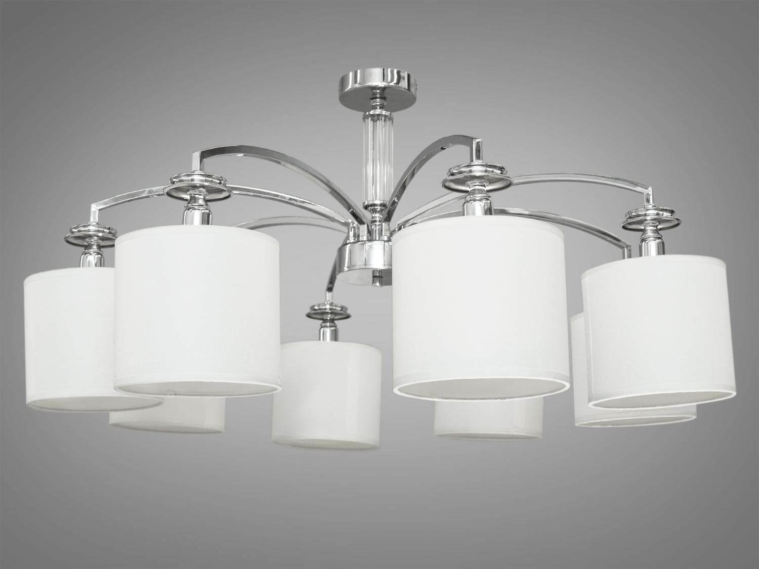 Люстра с абажурами Diasha 1018/8HR Хром