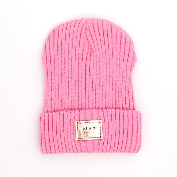 Шапка дитяча для дівчаток Джойс DV305 без підкладки 46-50 см Рожевий