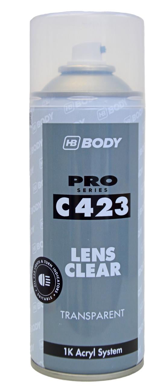 Лак для восстановления блеска фар ареозоль HB Body Clear Lens 400 мл (900314)
