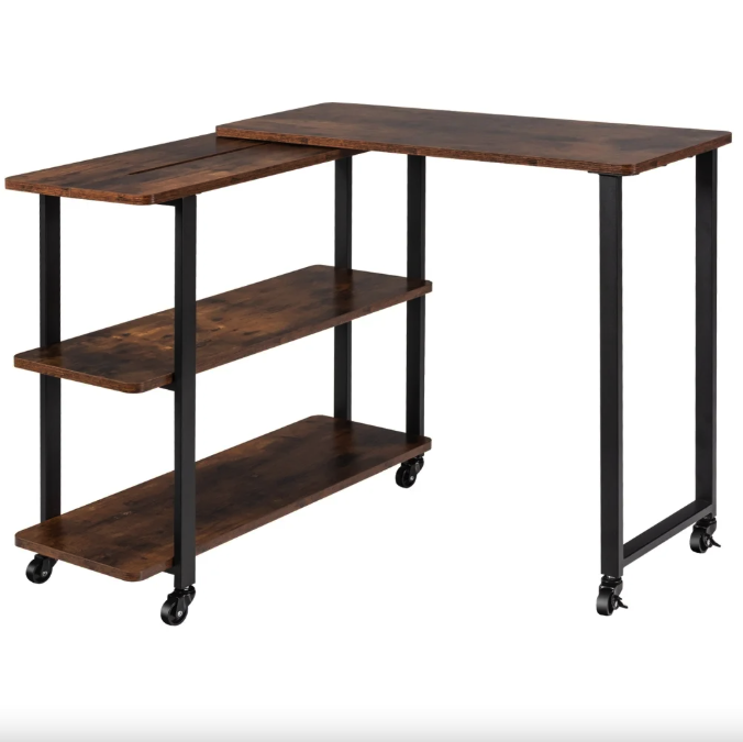 Стол L-образный Costway King вращающийся Loft (4808) - фото 10 Стол L-образный Costway King вращающийся Loft (4808) - фото 10