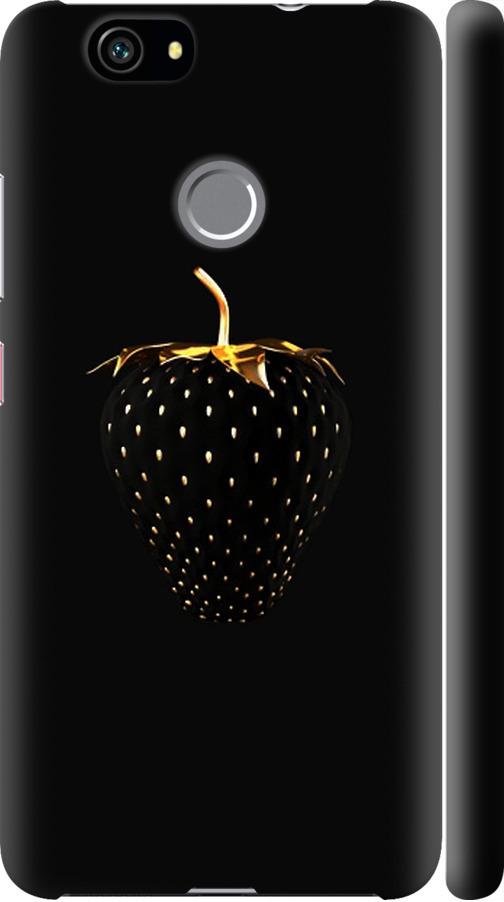 Чехол на Huawei Nova Черная клубника (3585m-439-42517)