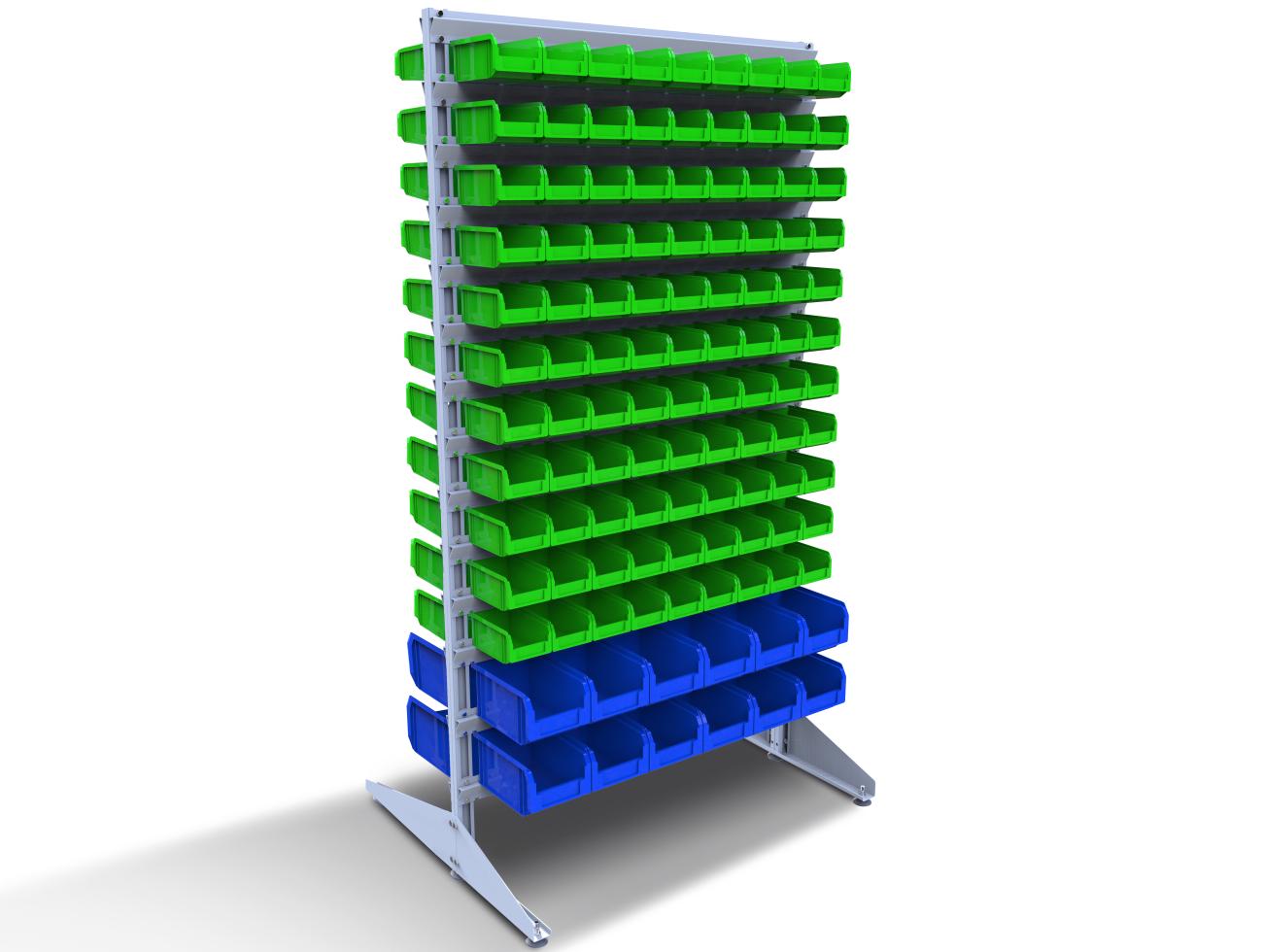 Стелаж для метизів двосторонній DS-18/11 700x1800x1000 мм (120031)