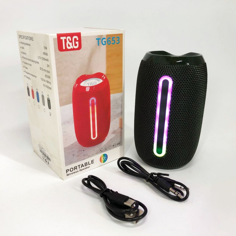 Портативная колонка TG 653 с USB Green (tf4881) - фото 7