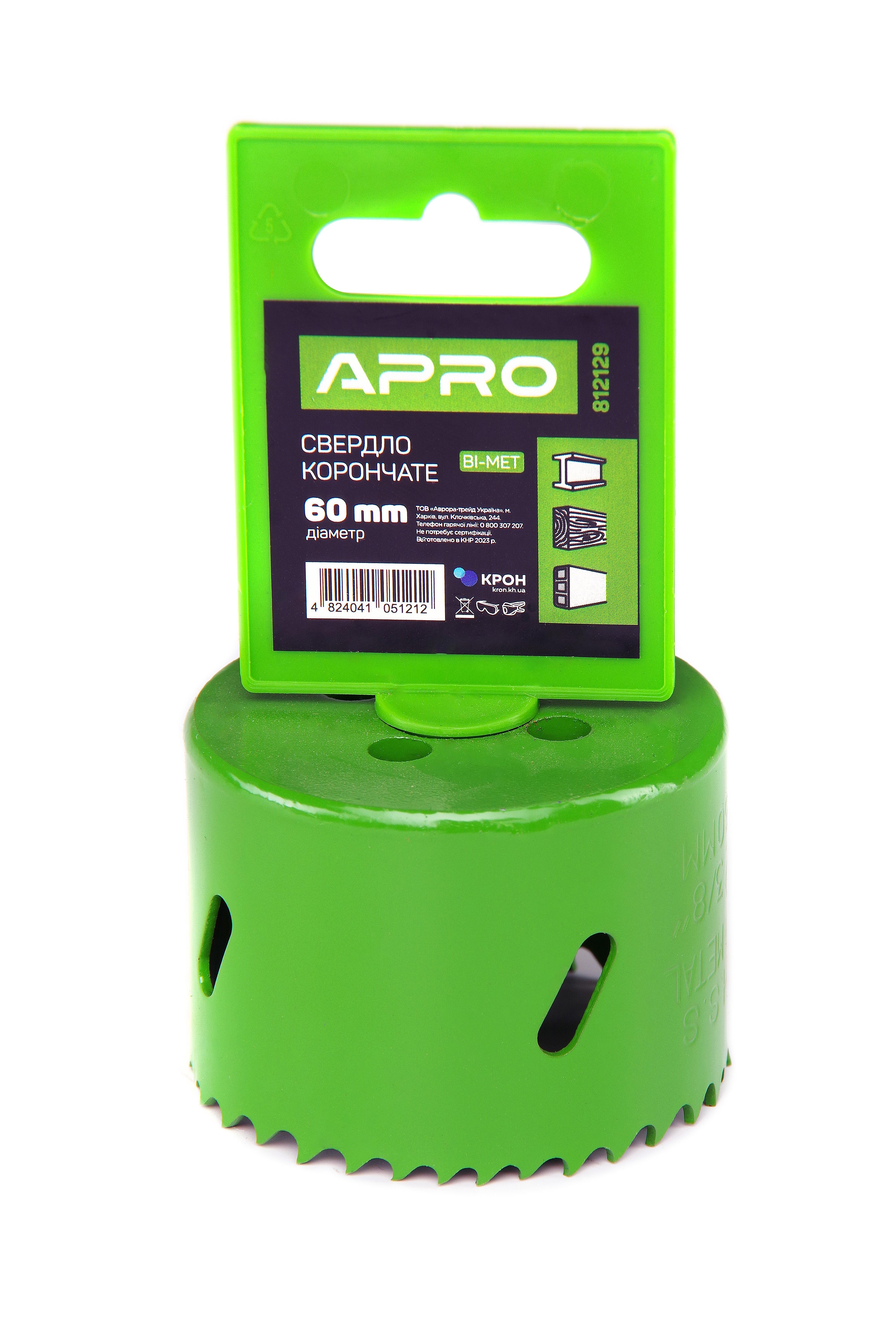 Сверло корончатое Apro Bi-Met Ø37 мм (812117)