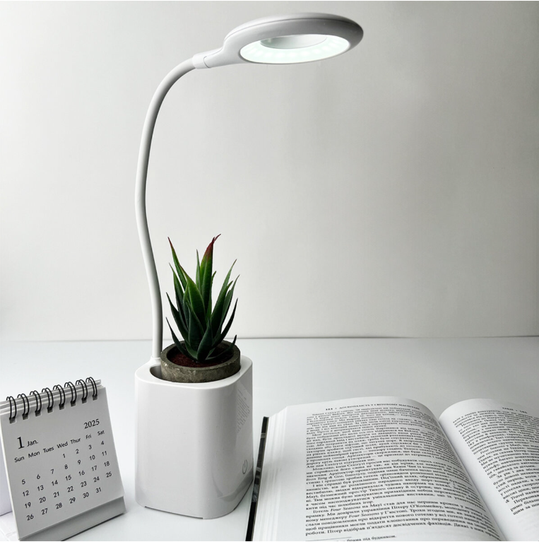 Настільна лампа бездротова NN WS-8002S з підстаканником 1800 mAh White (WS-8002S) - фото 5