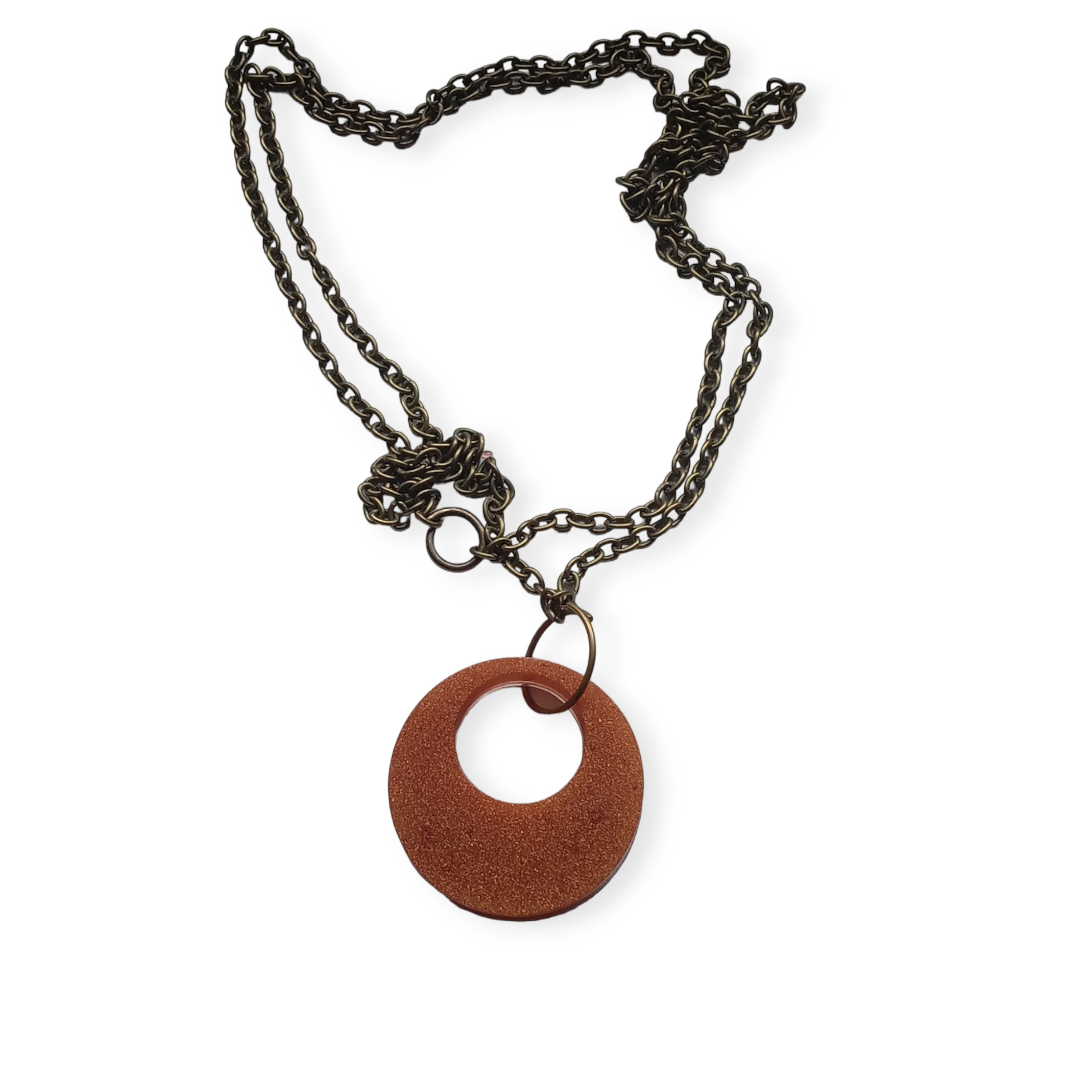 Подвеска на шею Аза 40 см ручной работы Терракотовый (468) Подвеска на шею Аза 40 см ручной работы Терракотовый (468)