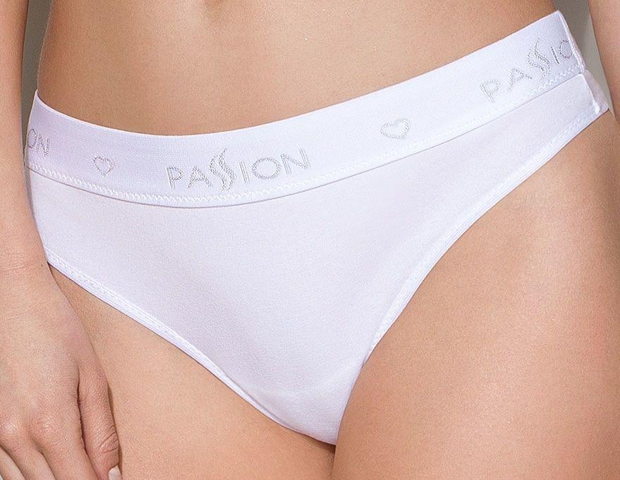 Трусики-бразиліана з бавовни Passion PS005 L White